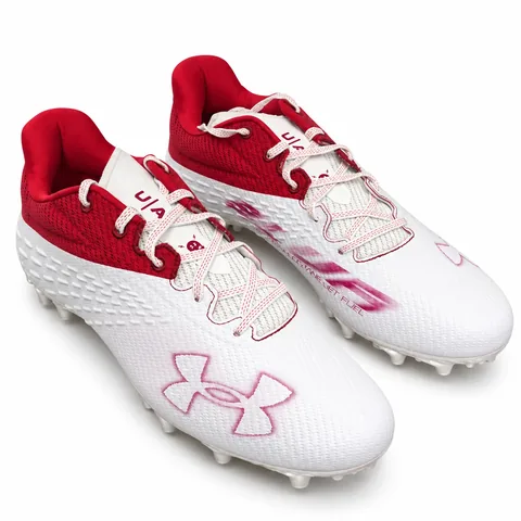 Under Armour TM Blur Smoke MC in White (White sole)