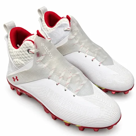 Under Armour TM Highlight Hammer MC in White (Red sole)